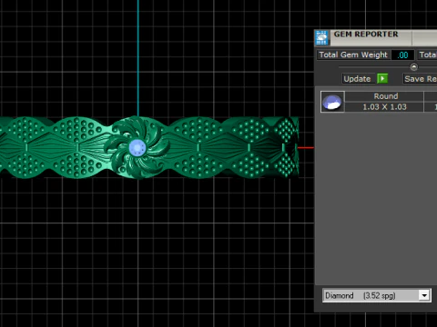 Designer gold ring 3D Print Model