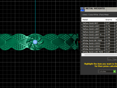 デザイナーのゴールドリング 3Dプリントモデル
