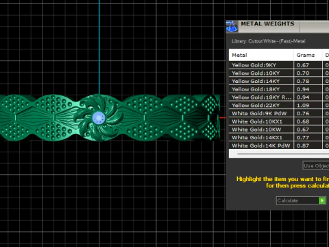 Designer gold ring 3D Print Model