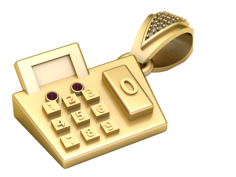 Calculator pendant 3D 打印模型