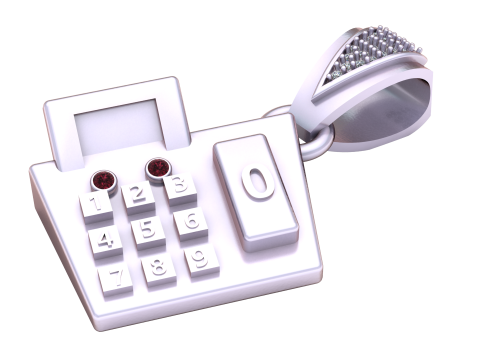 Calculator pendant 3D 打印模型