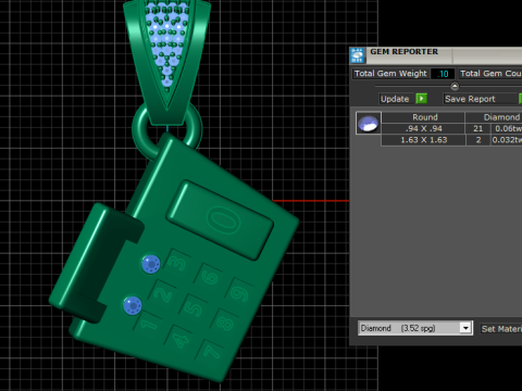 Calculator pendant 3D 打印模型