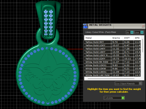 Eagle medallion pendant Modello di stampa 3D