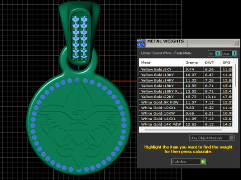Eagle medallion pendant 3D Print Model