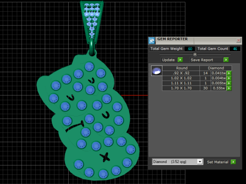 Bear emoji pendant 3D Print Model