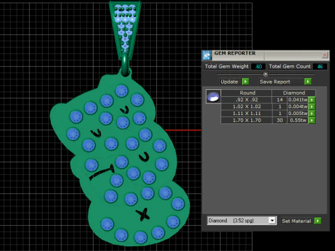 Bear emoji pendant 3D Print Model