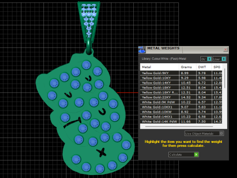 Bear emoji pendant 3D Print Model