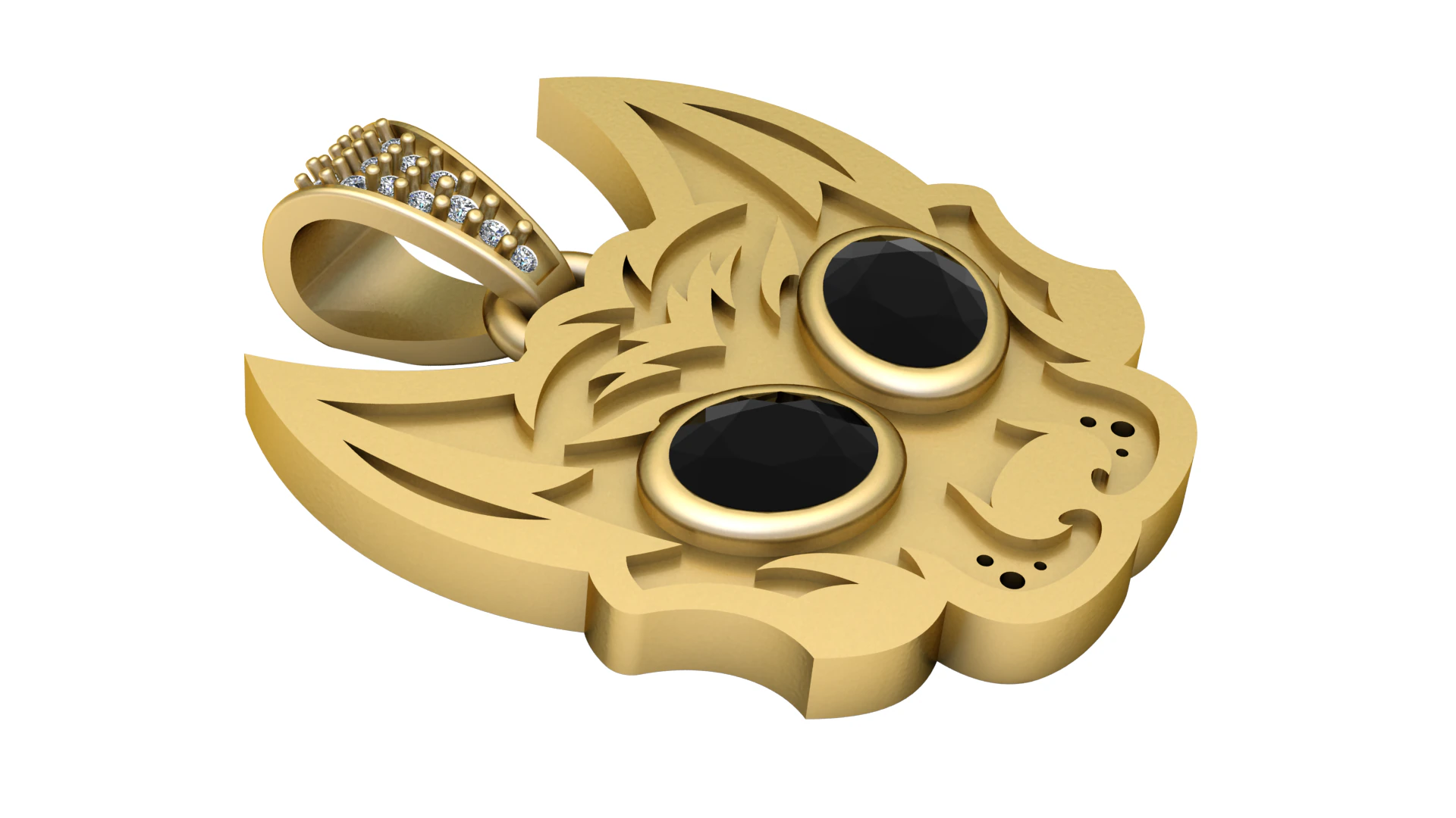Fantasy creature pendant 3D Print Model .c4d .max .obj .3ds .fbx .stl .blend 