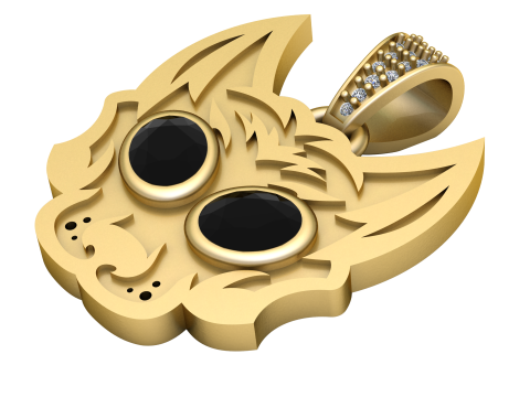 Fantasy creature pendant 3D प्रिंट मॉडल