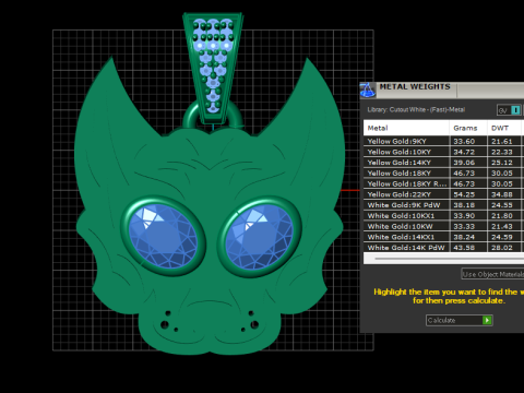 Fantasy creature pendant 3D प्रिंट मॉडल