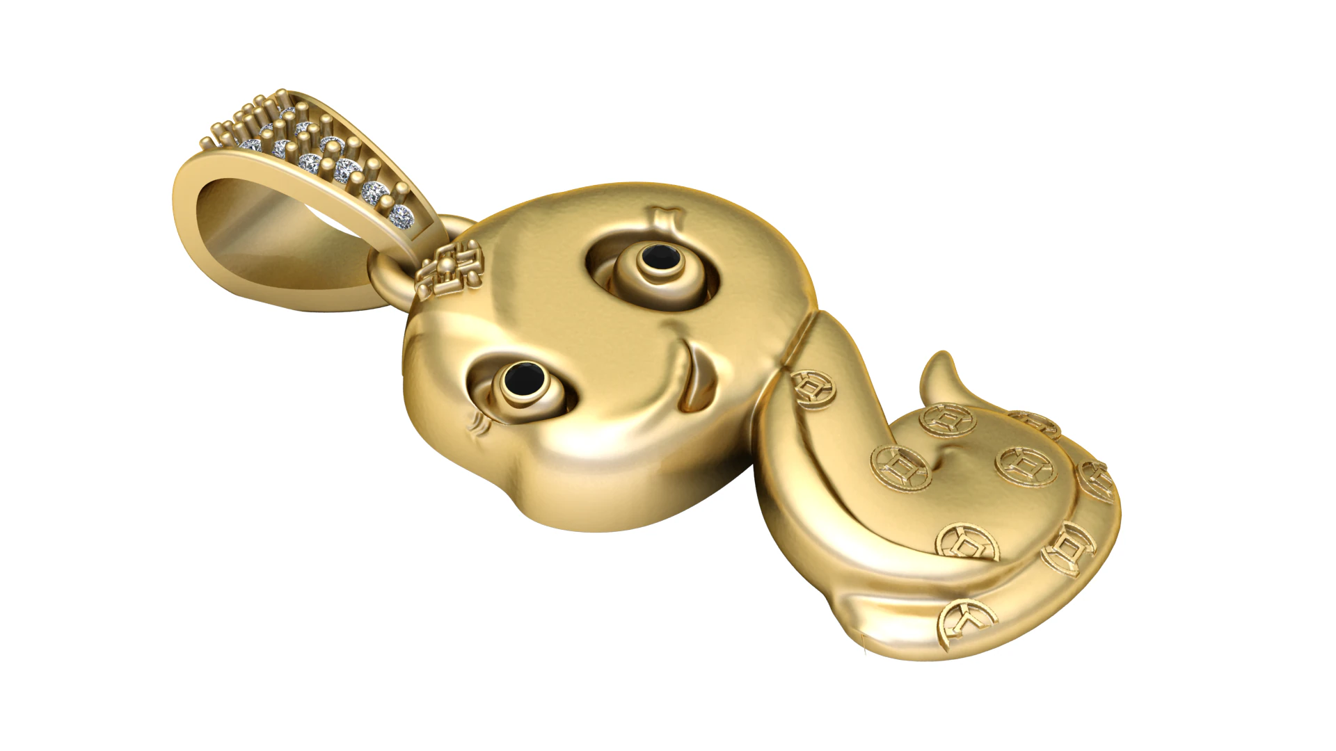 Octopus pendant 3D Print Model .c4d .max .obj .3ds .fbx .stl .blend 