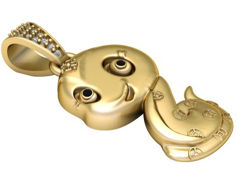 Octopus pendant 3D printmodel