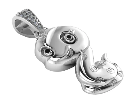 Octopus pendant 3D Print Model