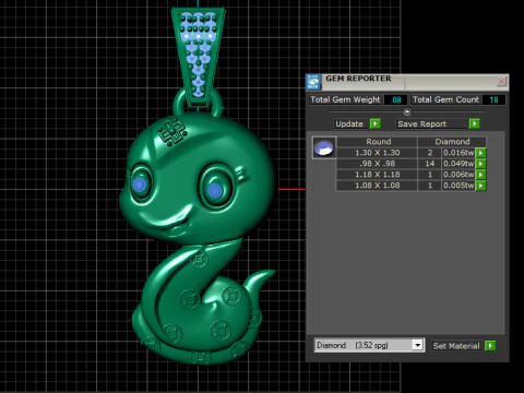 Octopus pendant 3D Print Model
