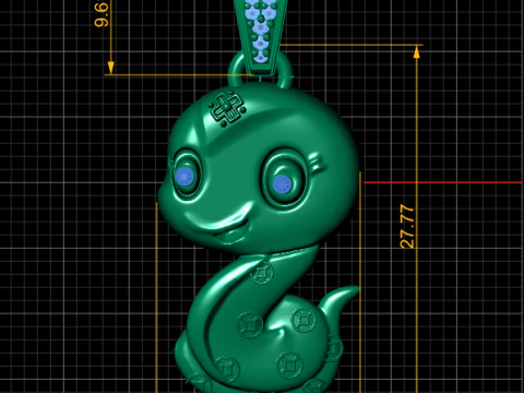 Octopus pendant 3D Print Model