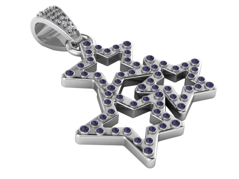 Star pendant Model Cetak 3D