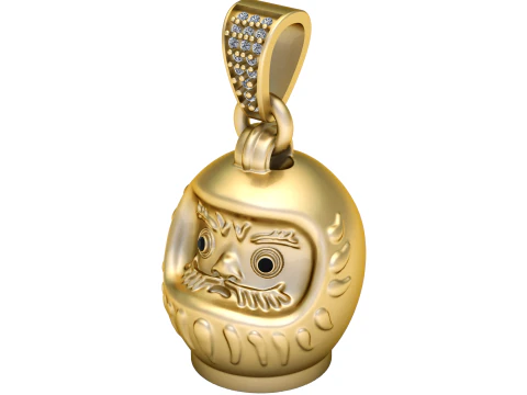 Daruma pendant 3D Print Model