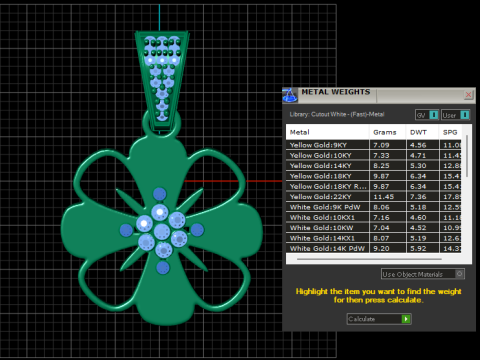 Flower pendant 3Dプリントモデル