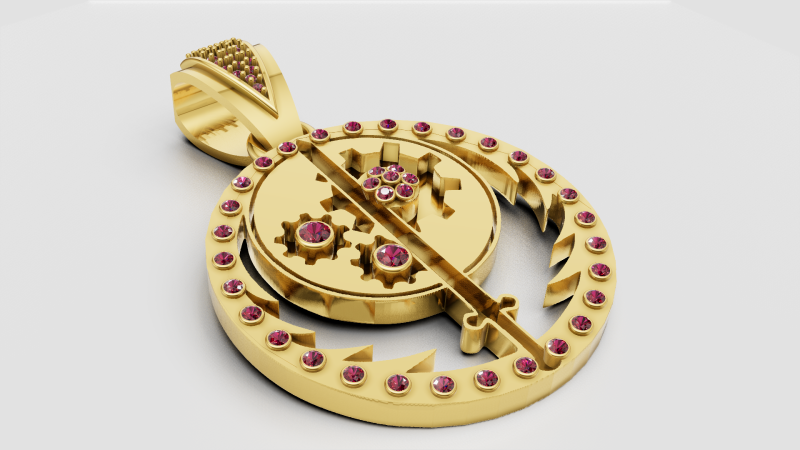 Mechanical pendant Modelo de impresión 3D .c4d .max .obj .3ds .fbx .stl .blend