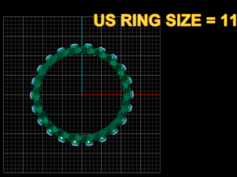 Geometric gold ring 3D Print Model