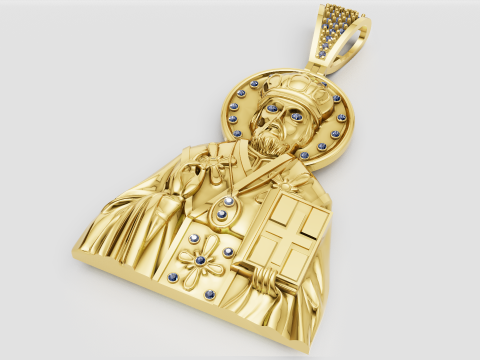 Religious gold pendant 3D Принт Модель