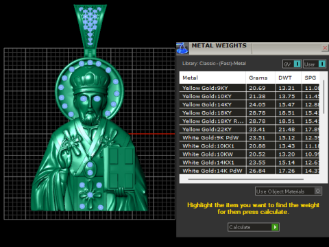 Religious gold pendant 3D Принт Модель
