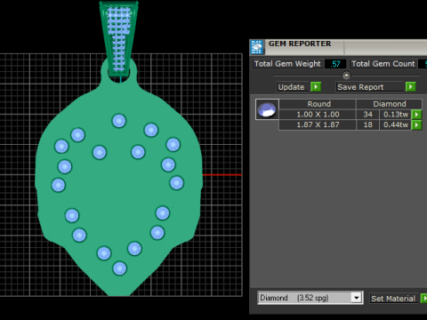 Gold calligraphy pendant 3Dプリントモデル
