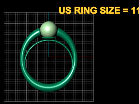 Modern gold ring 3D Print Model