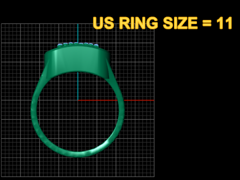 Gold Signet Ring 3D 프린트 모델