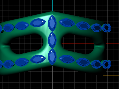 Gold openwork ring Model do druku 3D