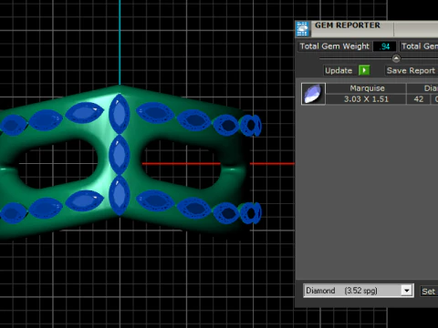 Gold openwork ring 3D Print Model