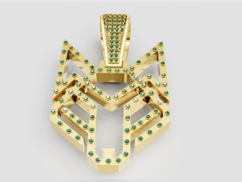 Gold pendant 3D 打印模型