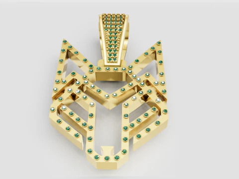 골드 펜던트 3D 프린트 모델