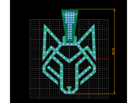 Gold pendant 3D Print Model