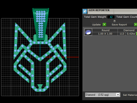 Gold pendant 3D 打印模型