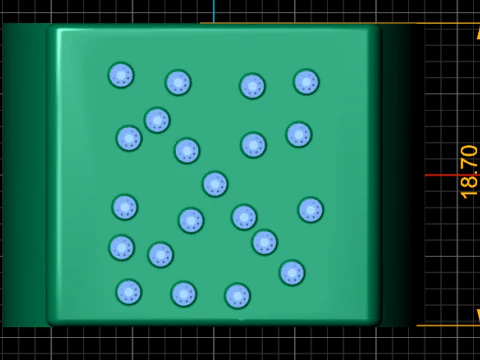 Square gold ring 3D Print Model