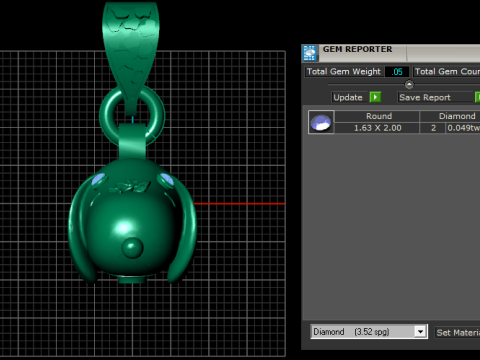 Gold dog pendant 3Dプリントモデル