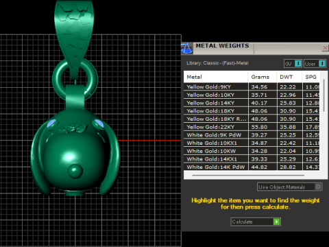 Gold dog pendant 3Dプリントモデル