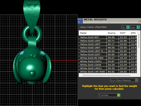 Gold dog pendant 3D Print Model