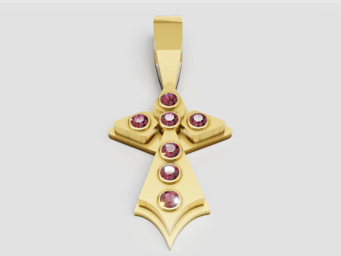 금검 펜던트 3D 프린트 모델