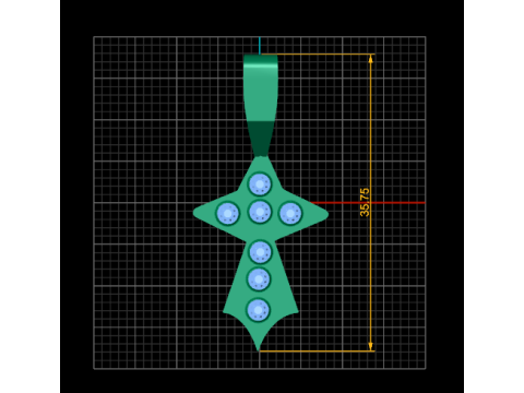 Gold sword pendant 3D 打印模型