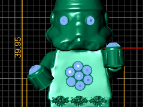 Lego trooper pendant 3D Print Model