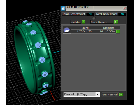 Gold band ring Modello di stampa 3D