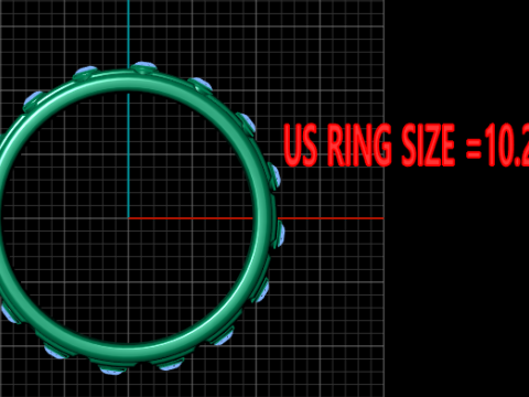Gold band ring Modello di stampa 3D
