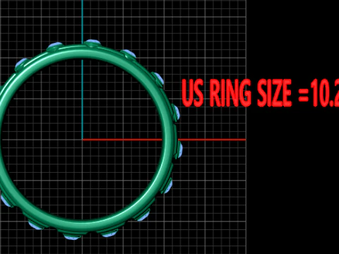 Gold band ring 3D Print Model