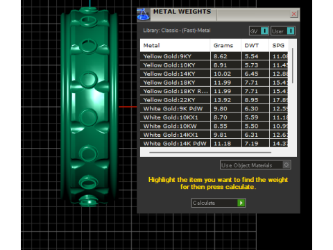 Gold band ring Modello di stampa 3D