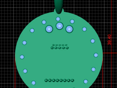 Queen chess pendant 3D Print Model