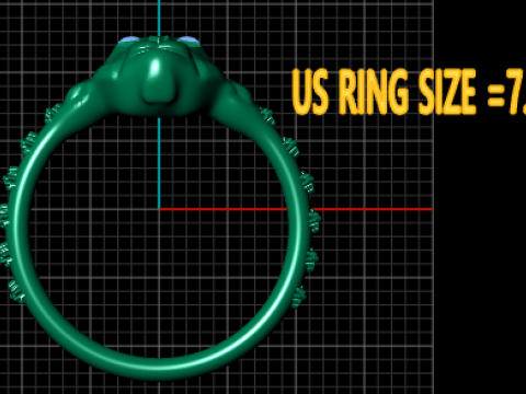 Cat gold ring 3D Принт Модель