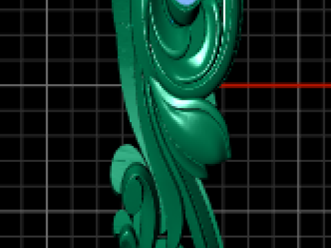 Scroll bangle bracelet 3D 打印模型