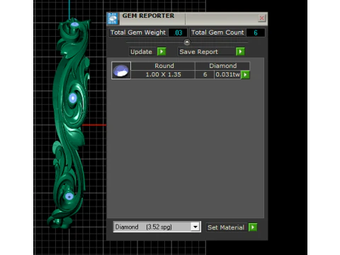 Scroll bangle bracelet 3D Print Model